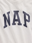 NAPロゴ オーバーサイズ パジャマTシャツ-3
