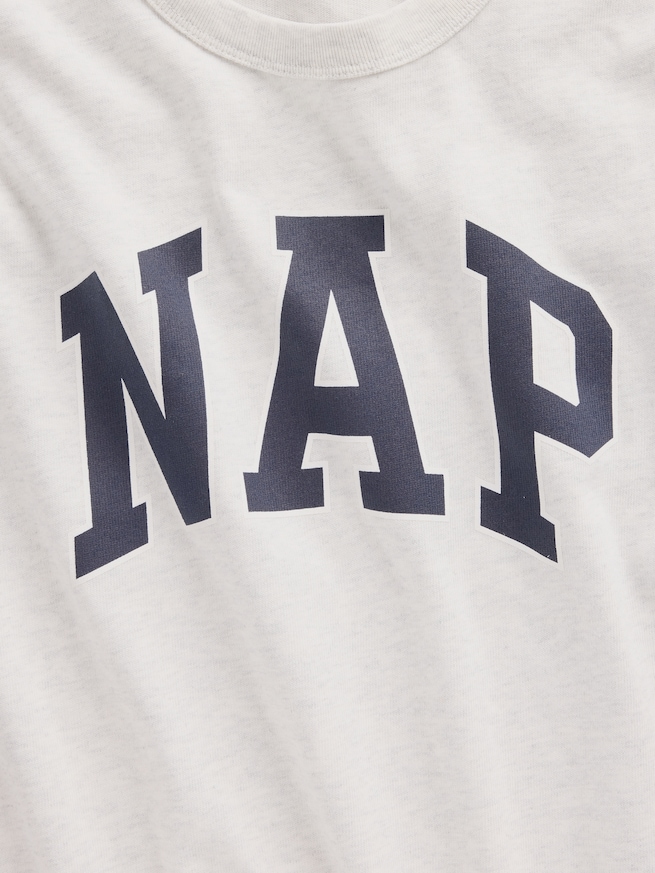 NAPロゴ オーバーサイズ パジャマTシャツ-3