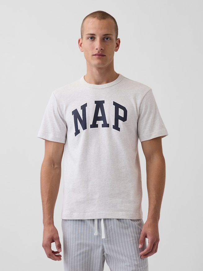 NAPロゴ オーバーサイズ パジャマTシャツ-4