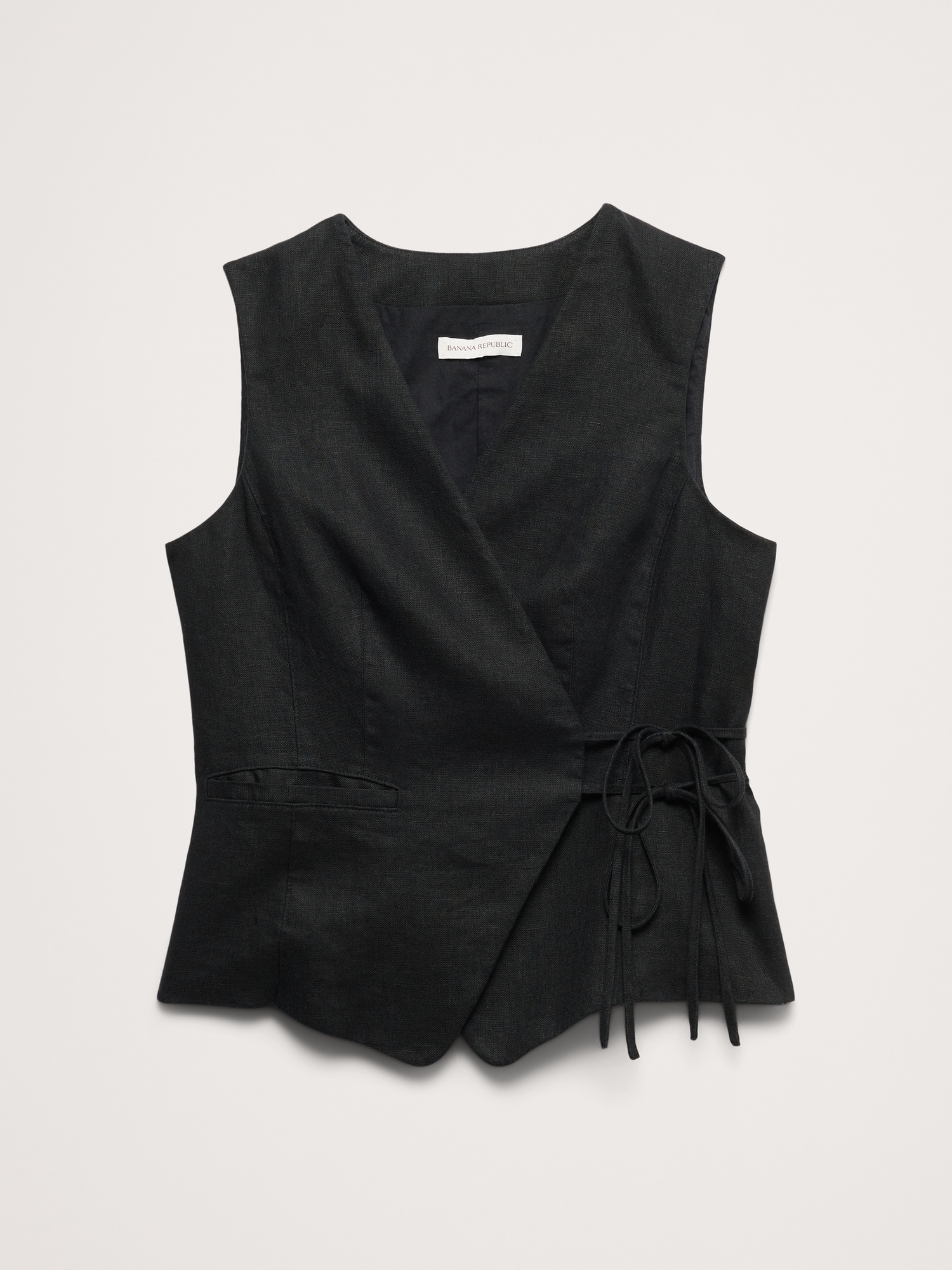 Linen Wrap Vest