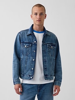 Get Blue Relaxed Icon Denim Jacket | Gap