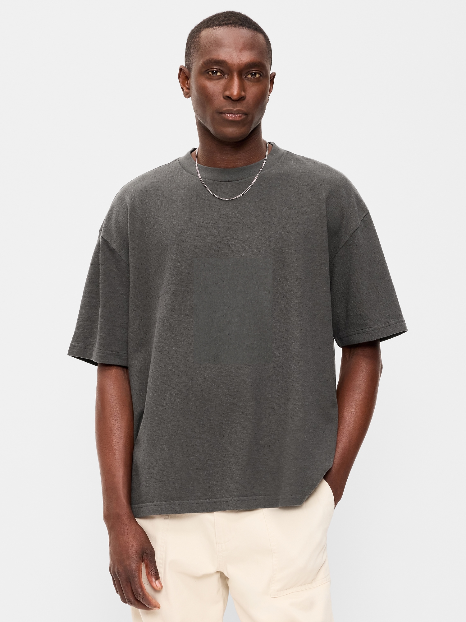 Oversized Heavyweight Garment-Washed T-Shirt