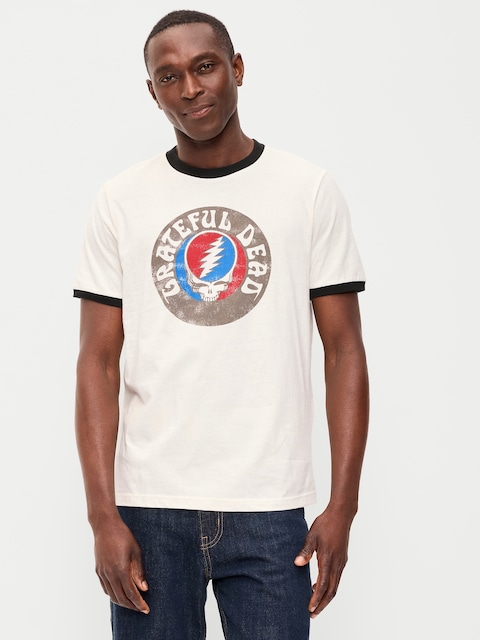T-SHIRT GRATEFUL DEAD™ À BRODS CONTRASTANTS