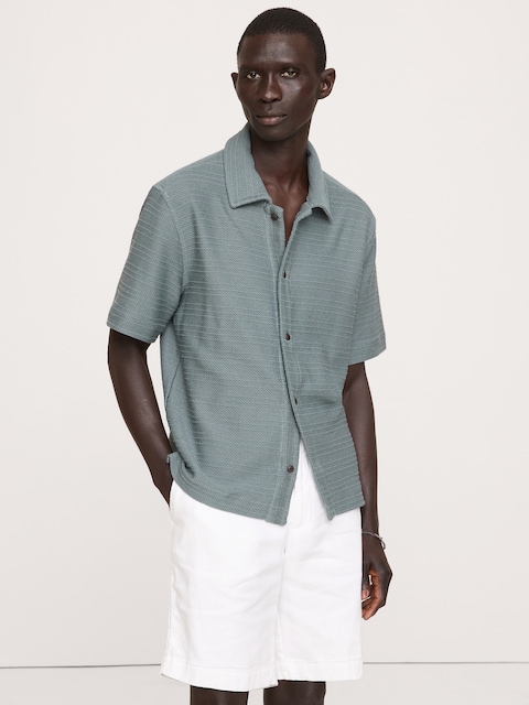 CHEMISE DE VACANCES EN TRICOT DE SERGÉ