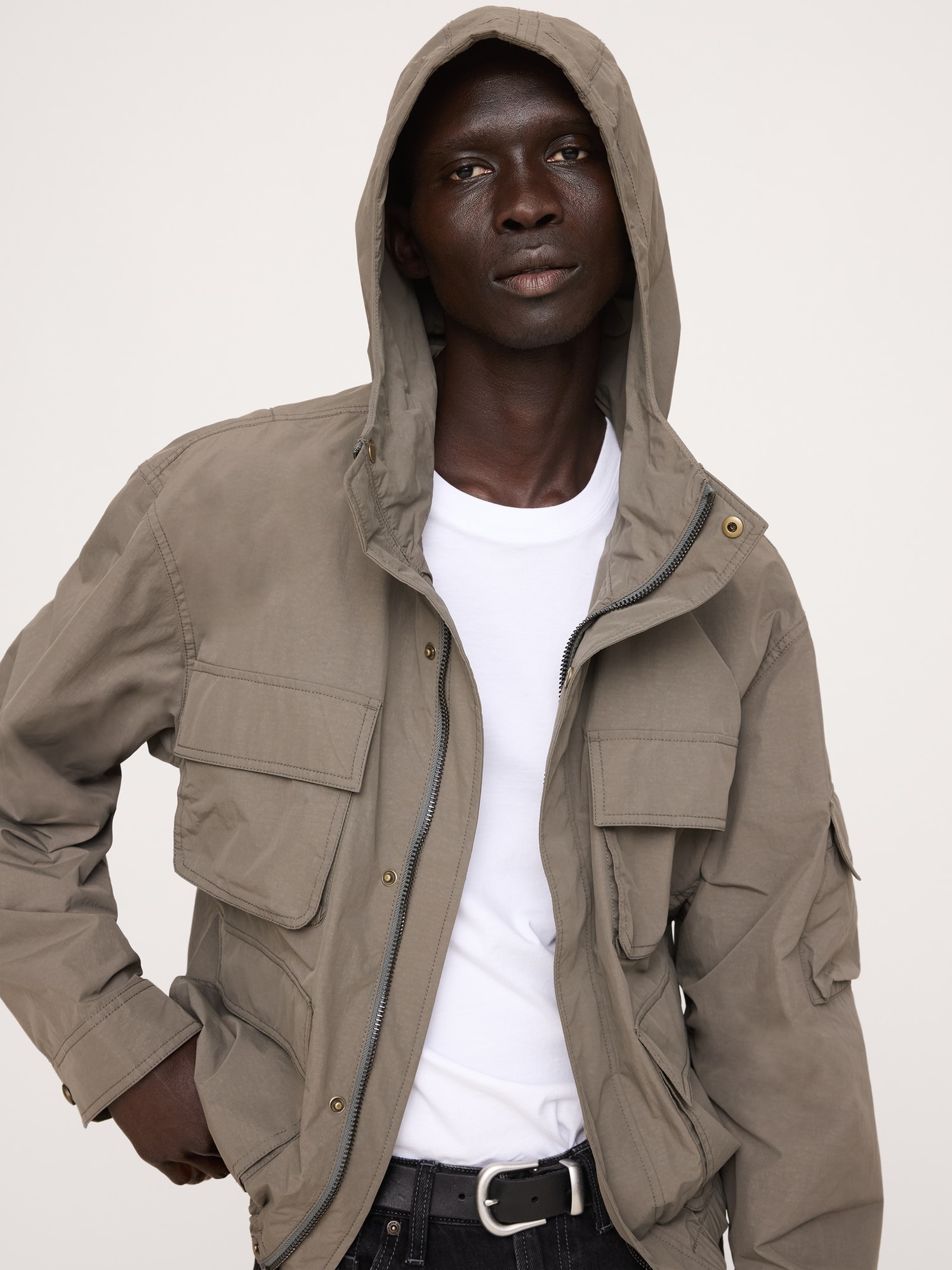 Nylon Multi-Pocket Flight Jacket