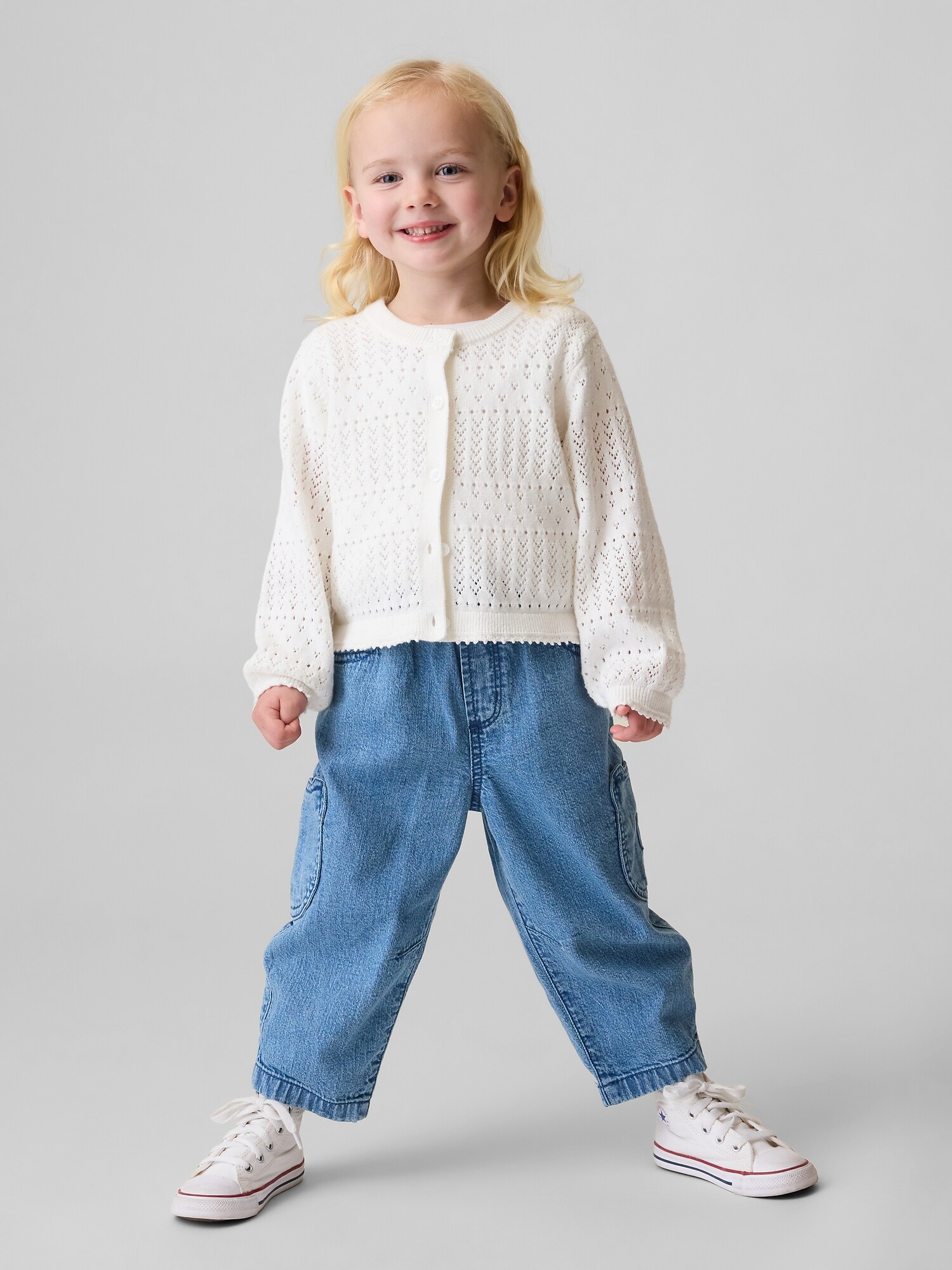 Jean coupe baril à poche en forme de l’ourson Brannan et taille extensible pour Bébé Tout-petit