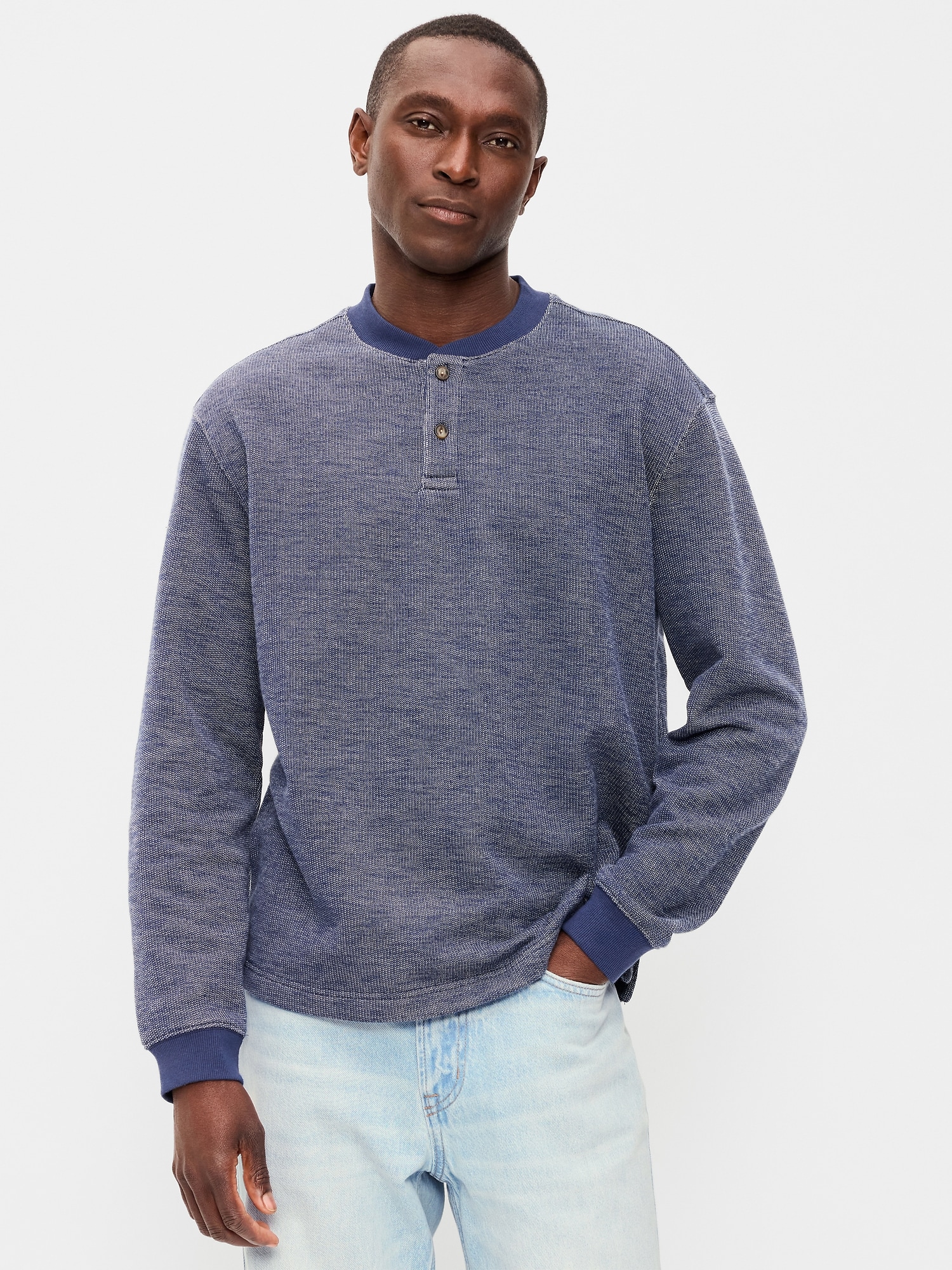 Fleece Henley T-Shirt