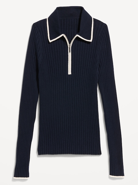 Long-Sleeve Half-Zip Top