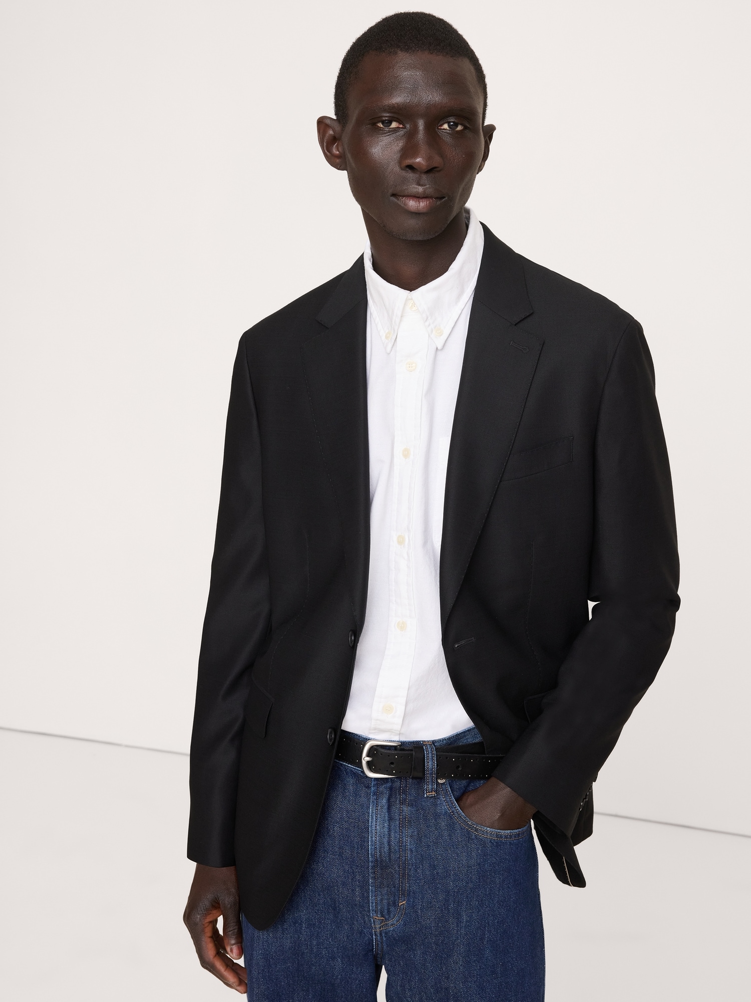 Signature Italian Hopsack Suit Jacket