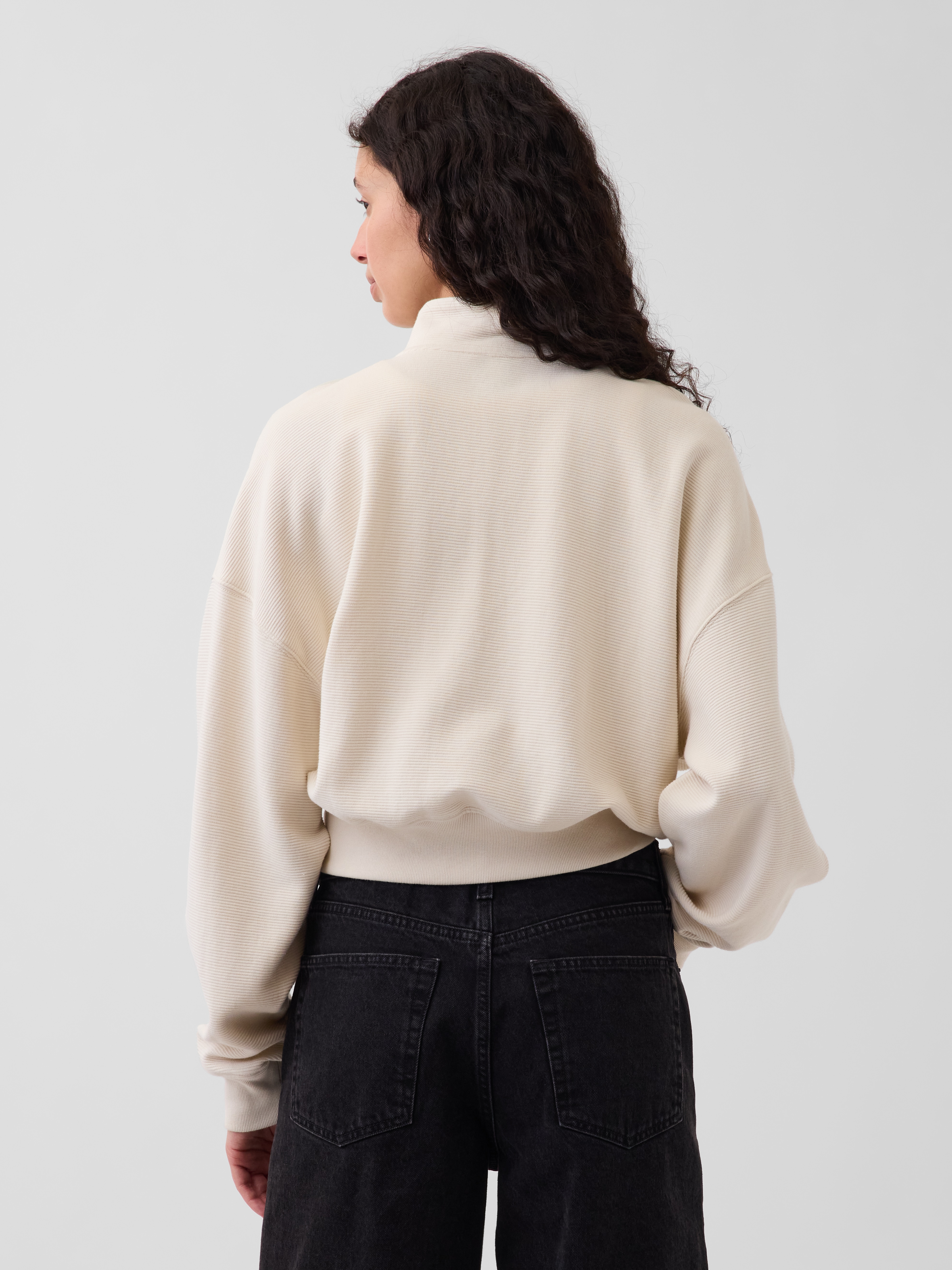 Oversized Wedge Half-Zip Pullover | Gap