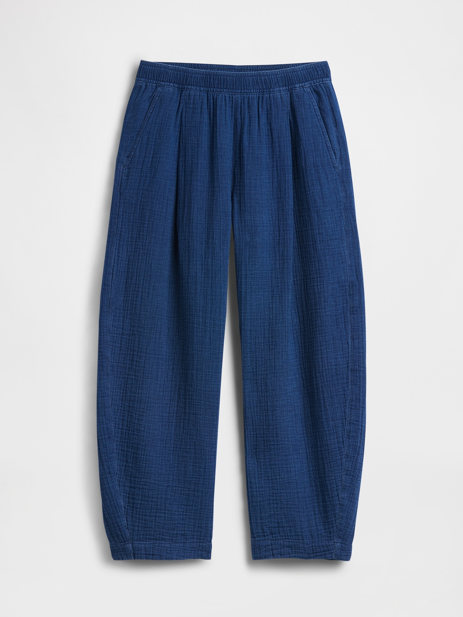 Cotton Gauze Denim Easy Pants