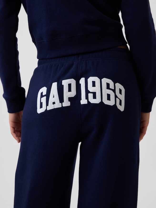 GAPグラフィック ストレート スウェットパンツ-4