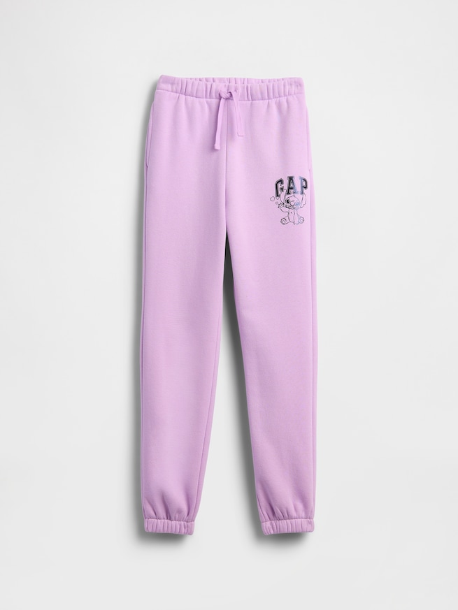 GapKids &times; ディズニー リロ・アンド・スティッチ リラックスフィット GAPロゴ ジョガーパンツ-0