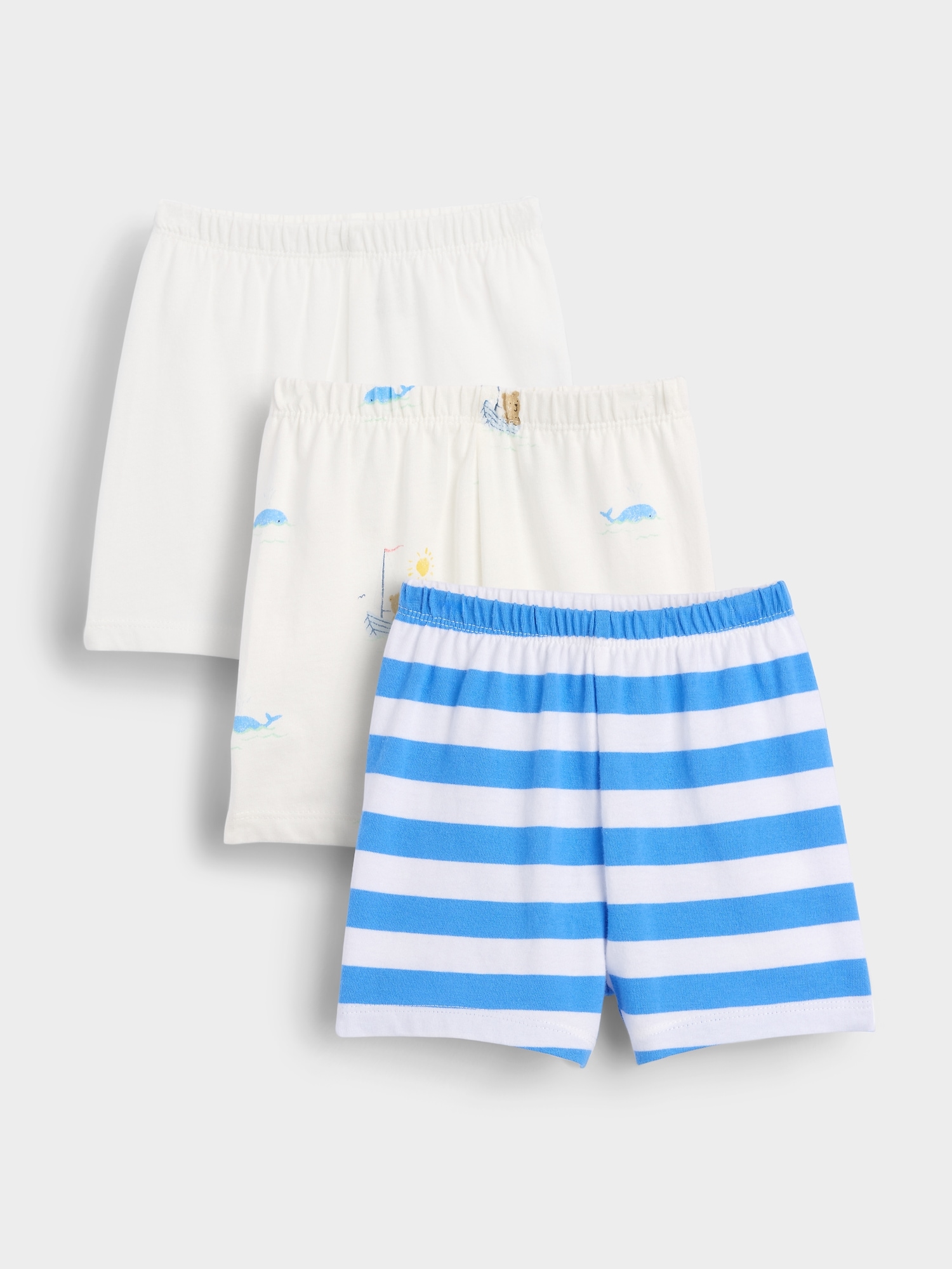 Short Premiers essentiels en coton biologique à taille extensible pour Bébé