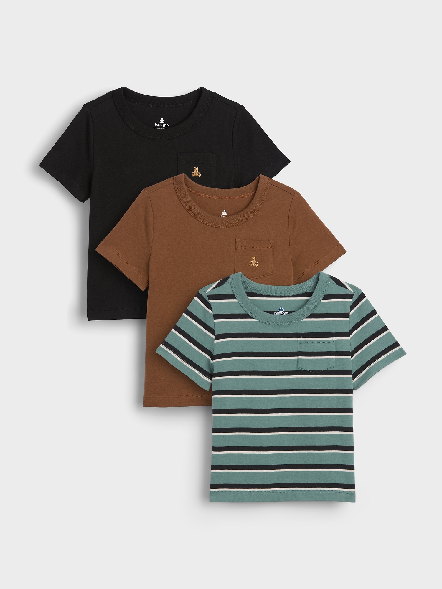 T-SHIRT À POCHE AGENCEZ À VOLONTÉ POUR BÉBÉ ET TOUT-PETIT (PAQUET DE 3)