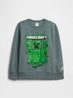 GapKids マインクラフト リラックスフィット クルーネックスウェットシャツ-0