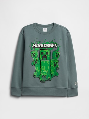 GapKids マインクラフト リラックスフィット クルーネックスウェットシャツ