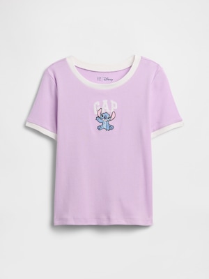 GapKids x ディズニー リロ・アンド・スティッチ リンガーTシャツ