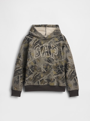 リラックスフィット GAPロゴ カモフラージュ パーカー (キッズ)