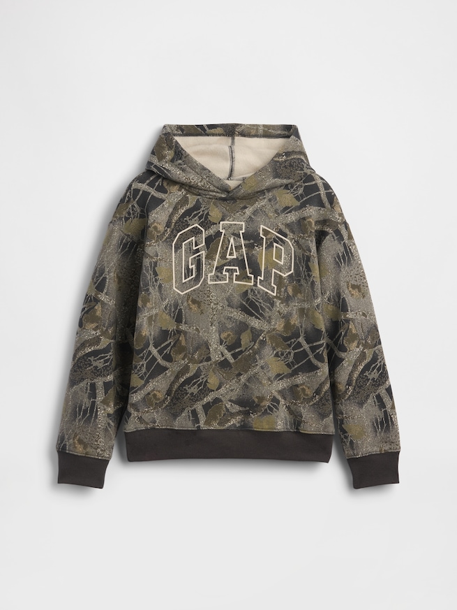 リラックスフィット GAPロゴ カモフラージュ パーカー (キッズ)-0
