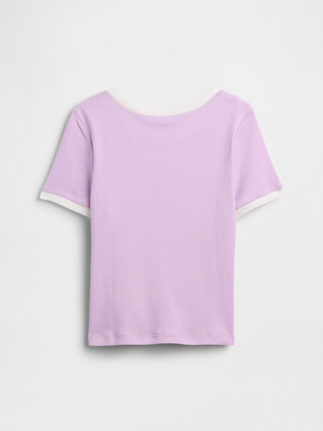 GapKids x ディズニー リロ・アンド・スティッチ リンガーTシャツ-1