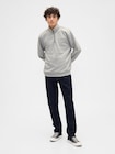 リラックスフィット GAPロゴ 1/4 ジップアップ スウェットシャツ-2