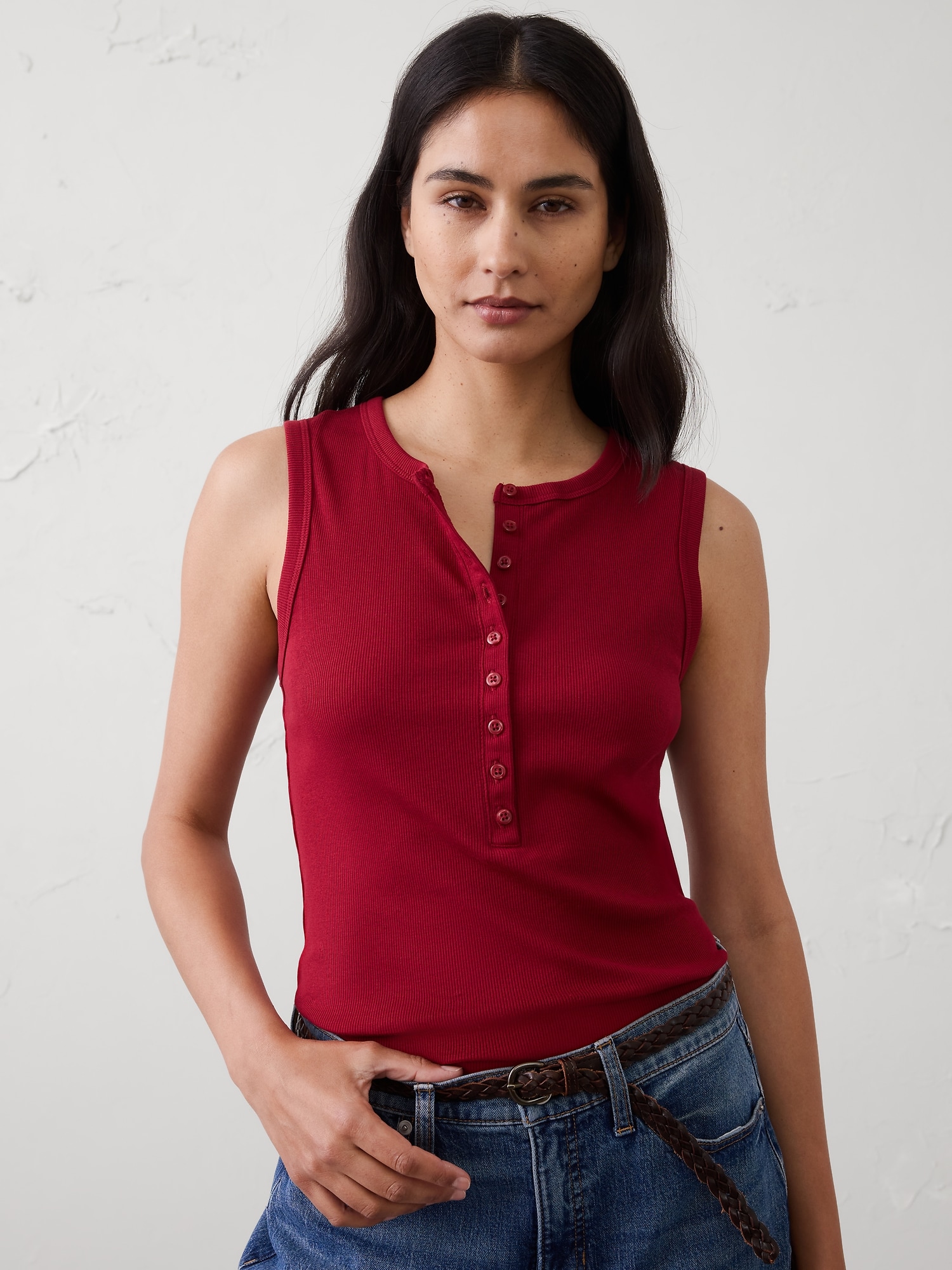 Ribbed Henley