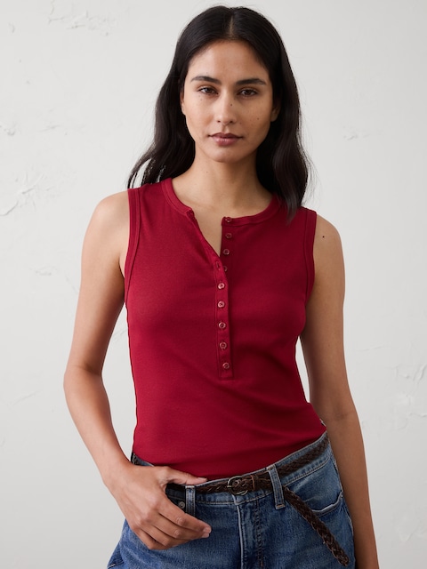 Ribbed Henley