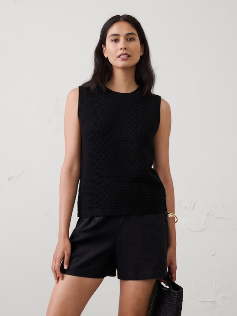 DÉBARDEUR EN TRICOT TEXTURÉ