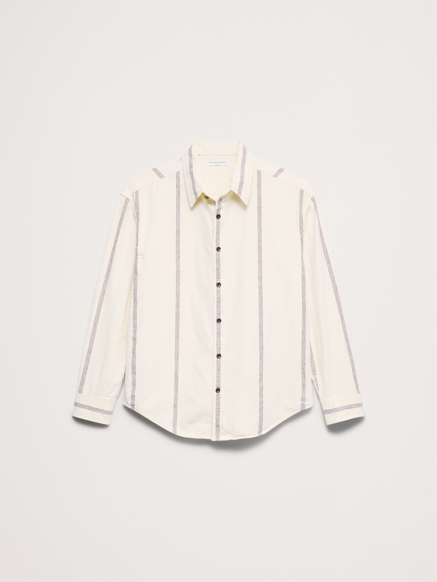 Relaxed-Fit Cotton-Linen Neps Shirt
