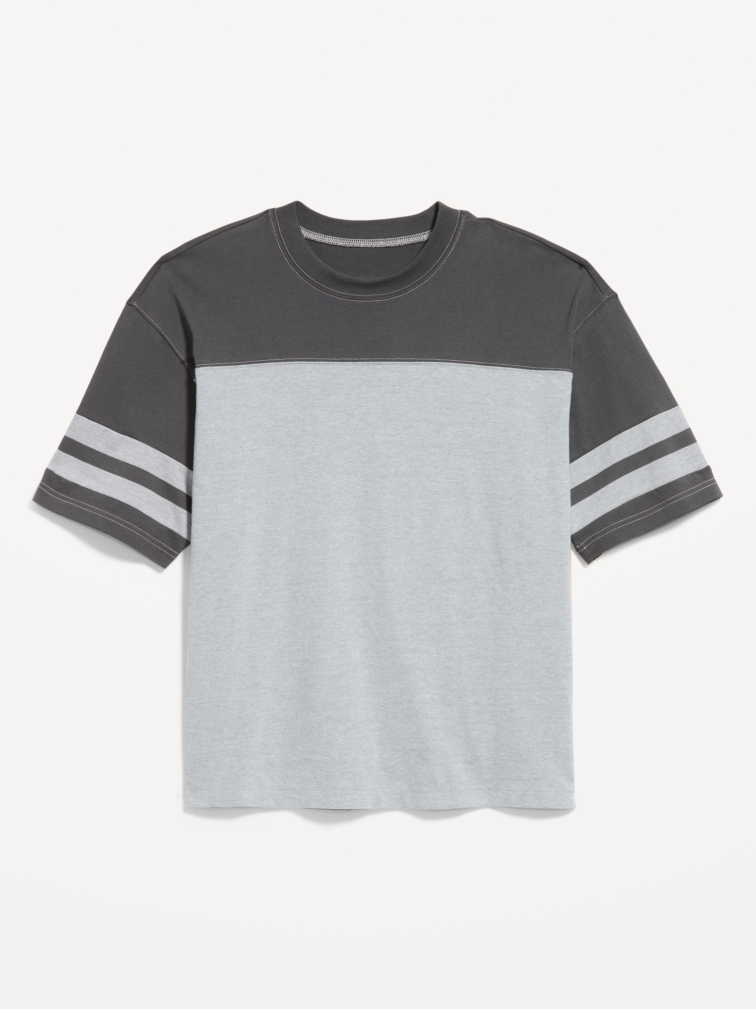 Heavyweight Short-Sleeve Football-Style T-Shirt