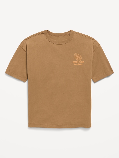 Oversized Short-Sleeve Graphic T-Shirt for Boys