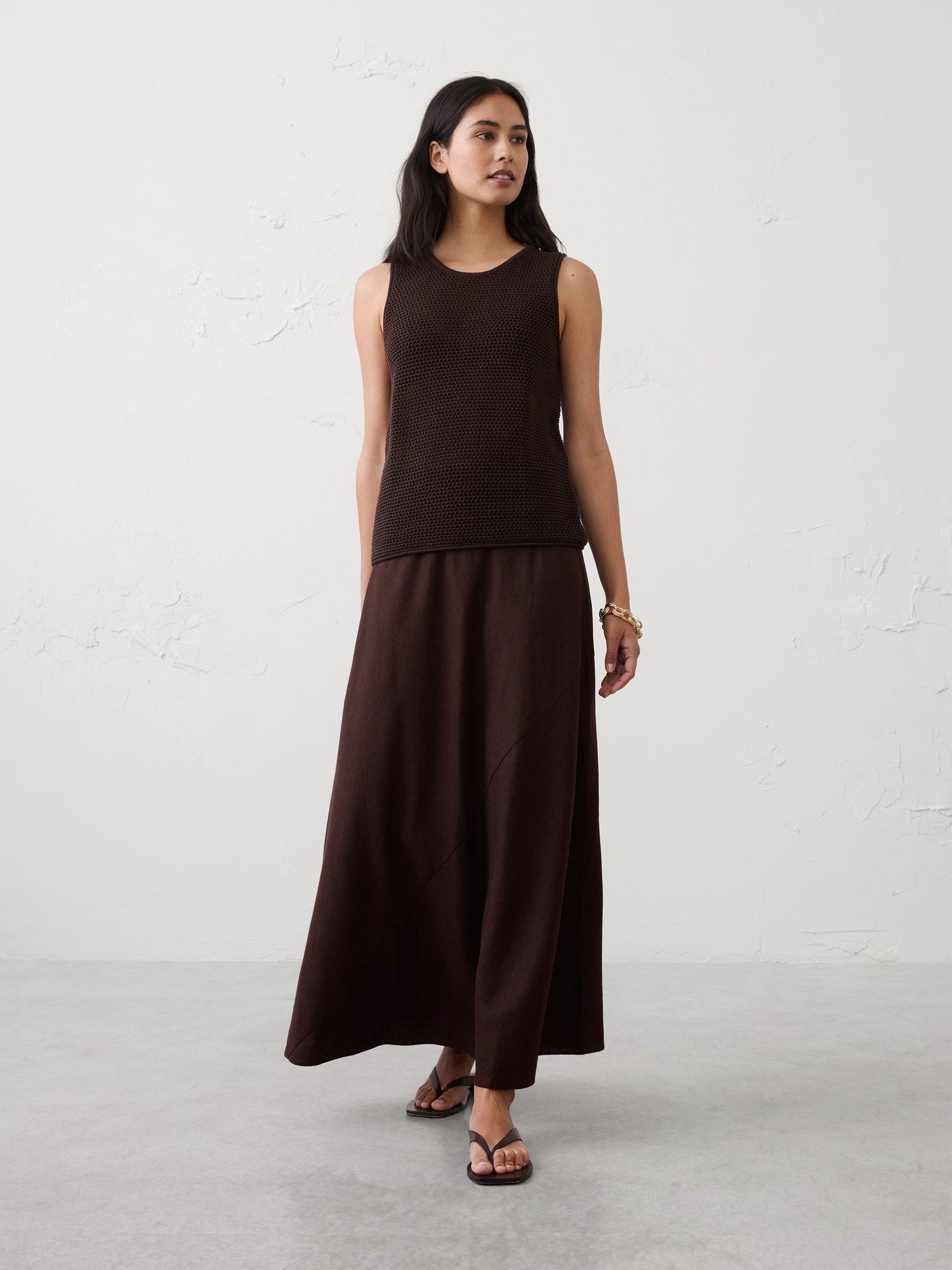 CAMISOLE EN TRICOT CÔTELÉ TEXTURÉ
