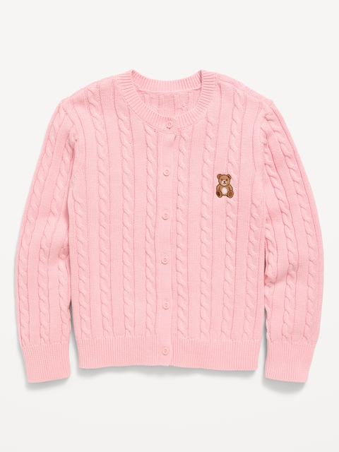 CARDIGAN EN TRICOT TORSADÉ POUR FILLE