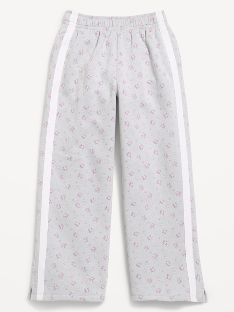 PANTALON EN COTON OUATÉ RÉTRO À COUPE TRÈS GÉNÉREUSE À JAMBE LARGE POUR FILLE