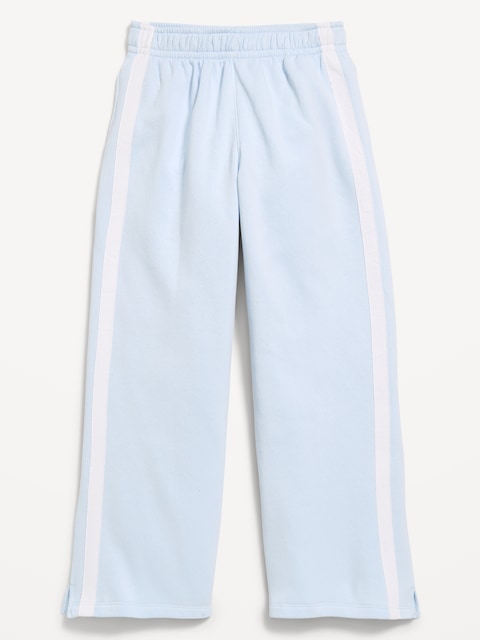 PANTALON EN COTON OUATÉ RÉTRO À COUPE TRÈS GÉNÉREUSE À JAMBE LARGE POUR FILLE