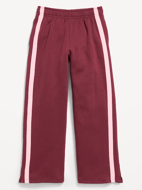 PANTALON EN COTON OUATÉ RÉTRO À COUPE TRÈS GÉNÉREUSE À JAMBE LARGE POUR FILLE