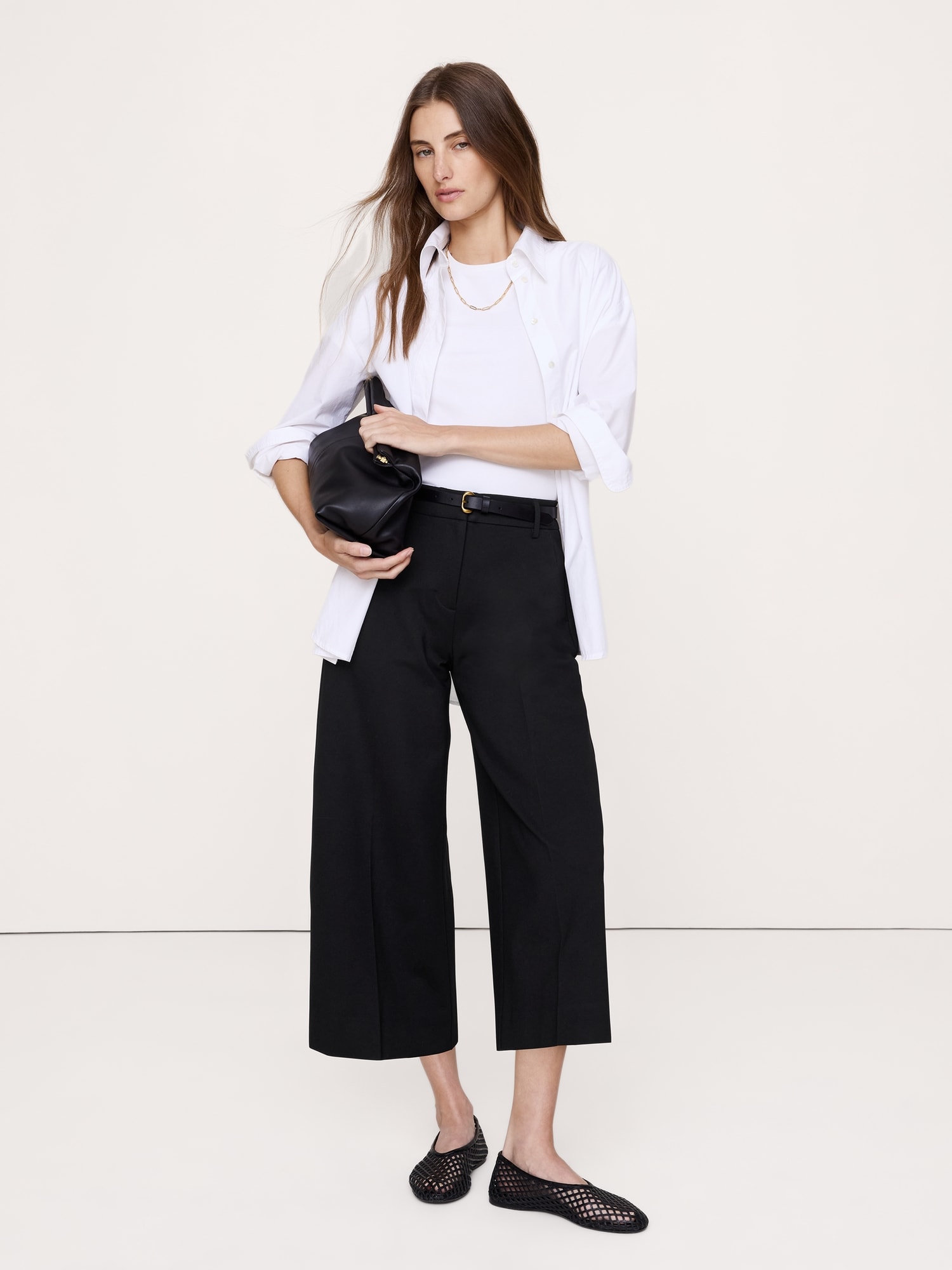 Banana Republic High-Rise Ponte Culotte INTERNATIONAL SHIPPING