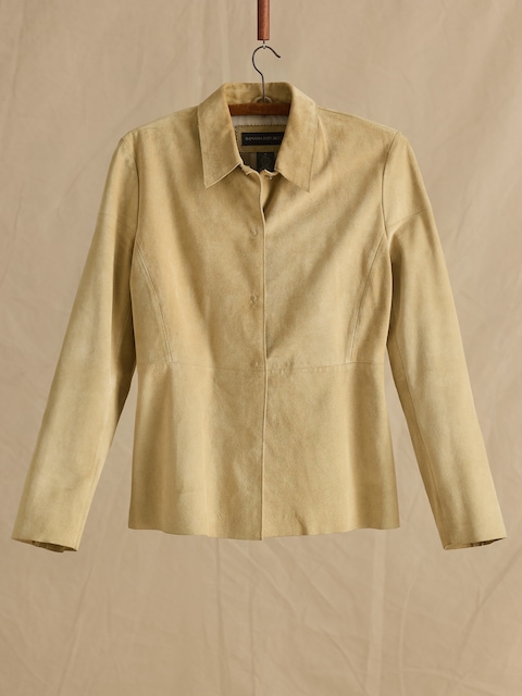 Archive Suede Peplum Jacket Women's Size M