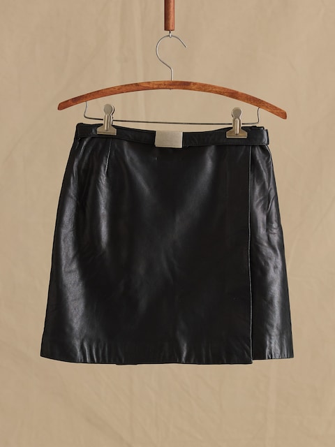 Archive Leather Wrap Mini Skirt Women's Size 4