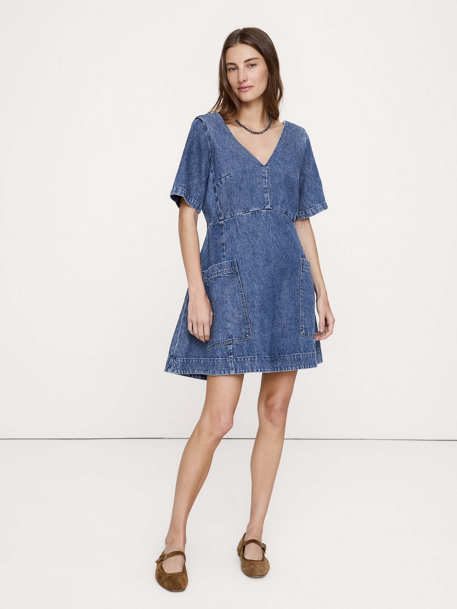 Denim Dresses with Pockets | Banana Republic
