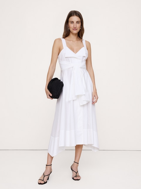 ROBE-CHEMISIER EN POPELINE DE COTON