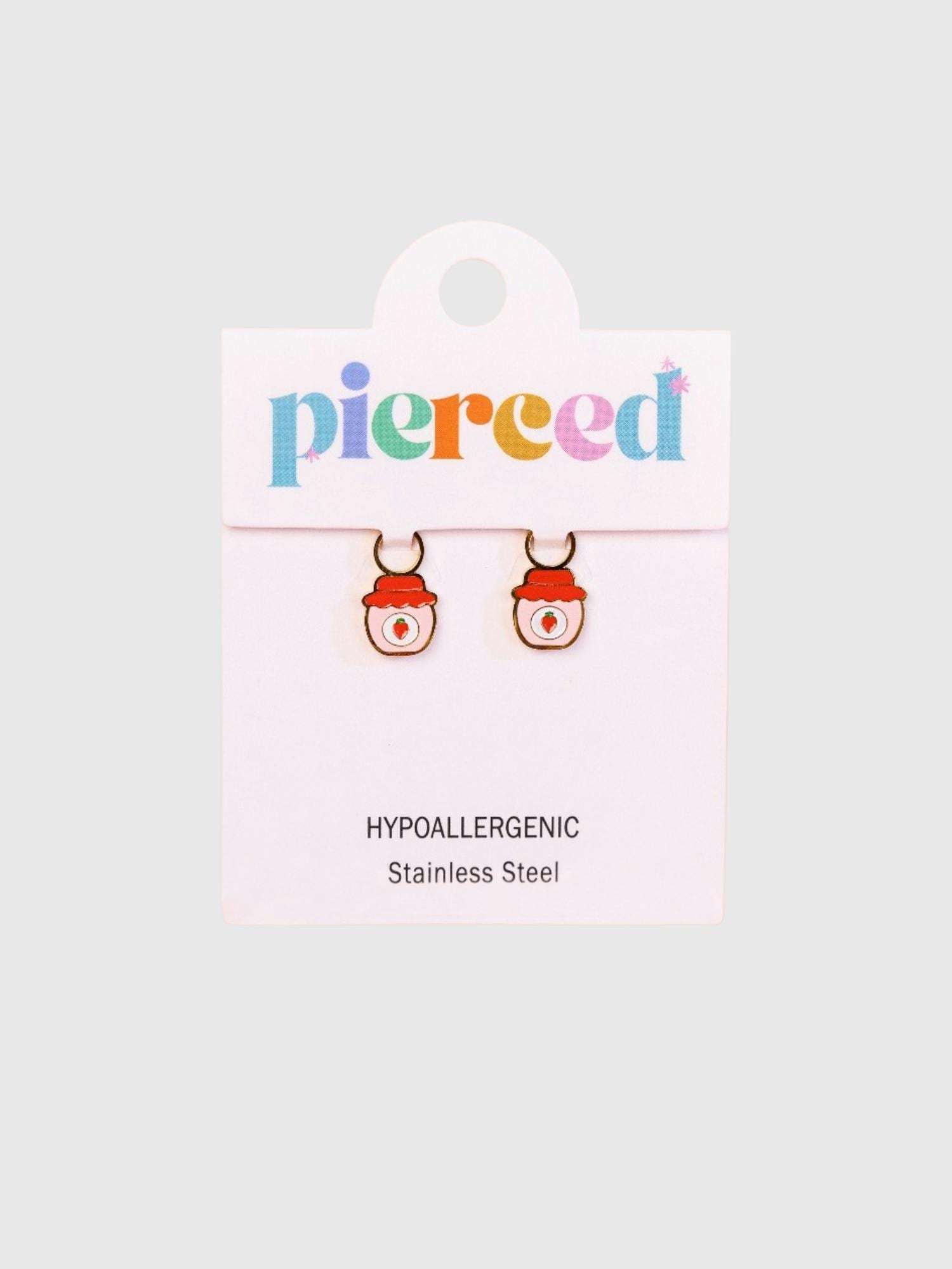 Pierced Co Strawberry Jam Charms for Huggie Earrings