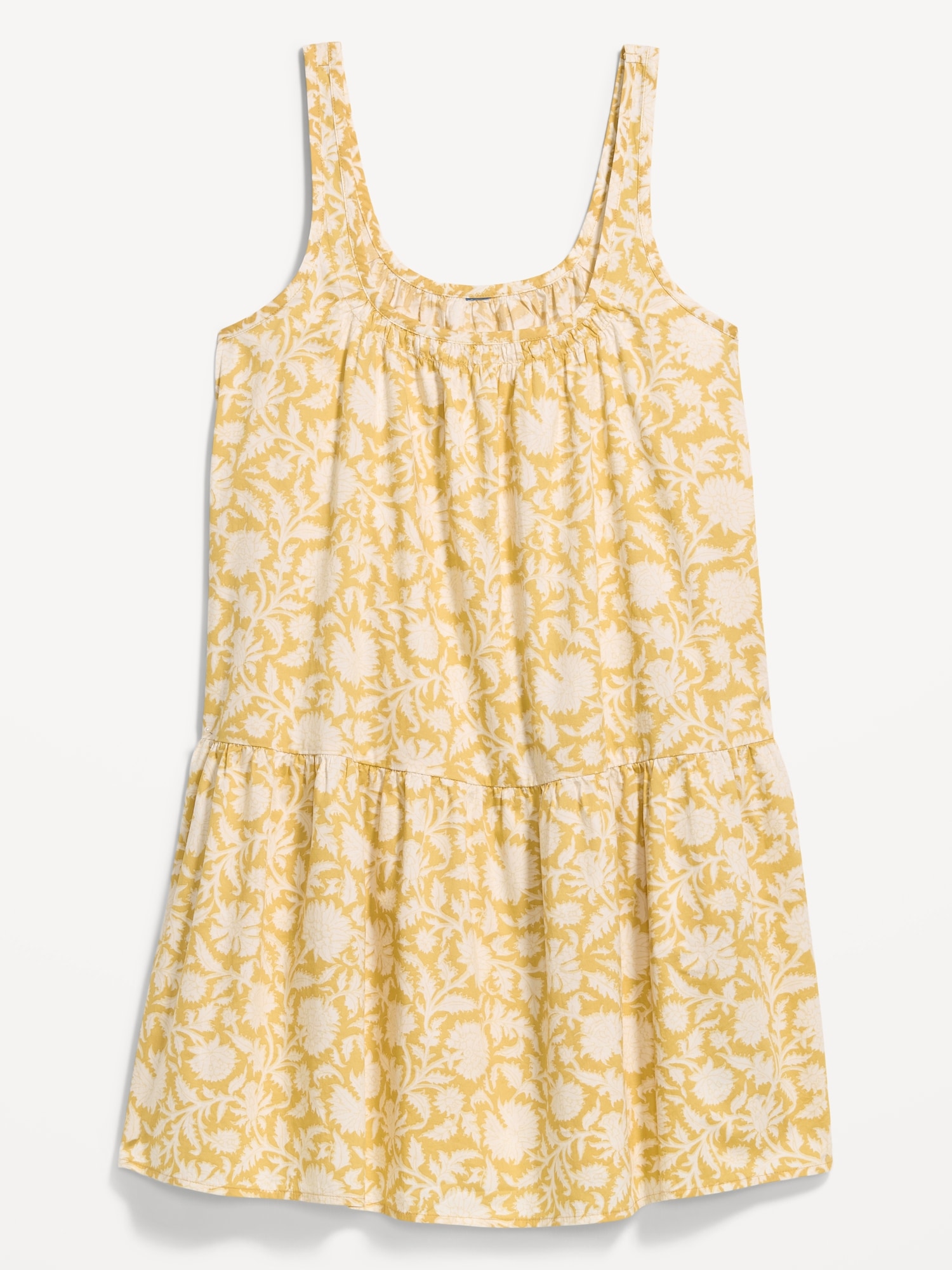Sleeveless Scoop-Neck Mini Swing Dress