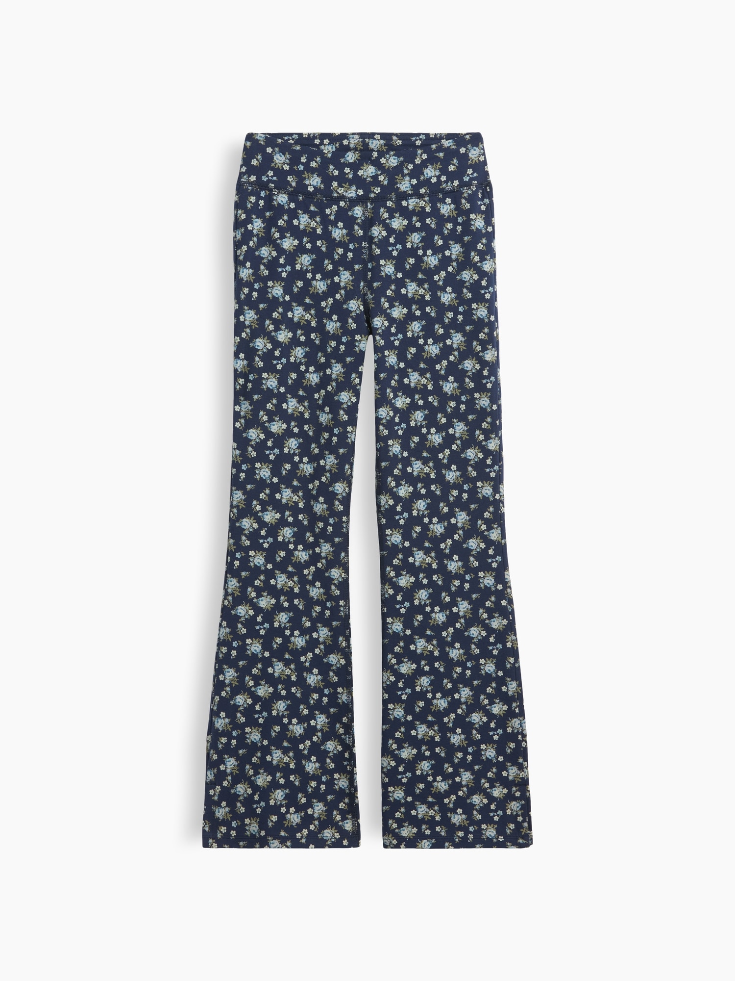 Kids Print Stretch Jersey Flare Leggings