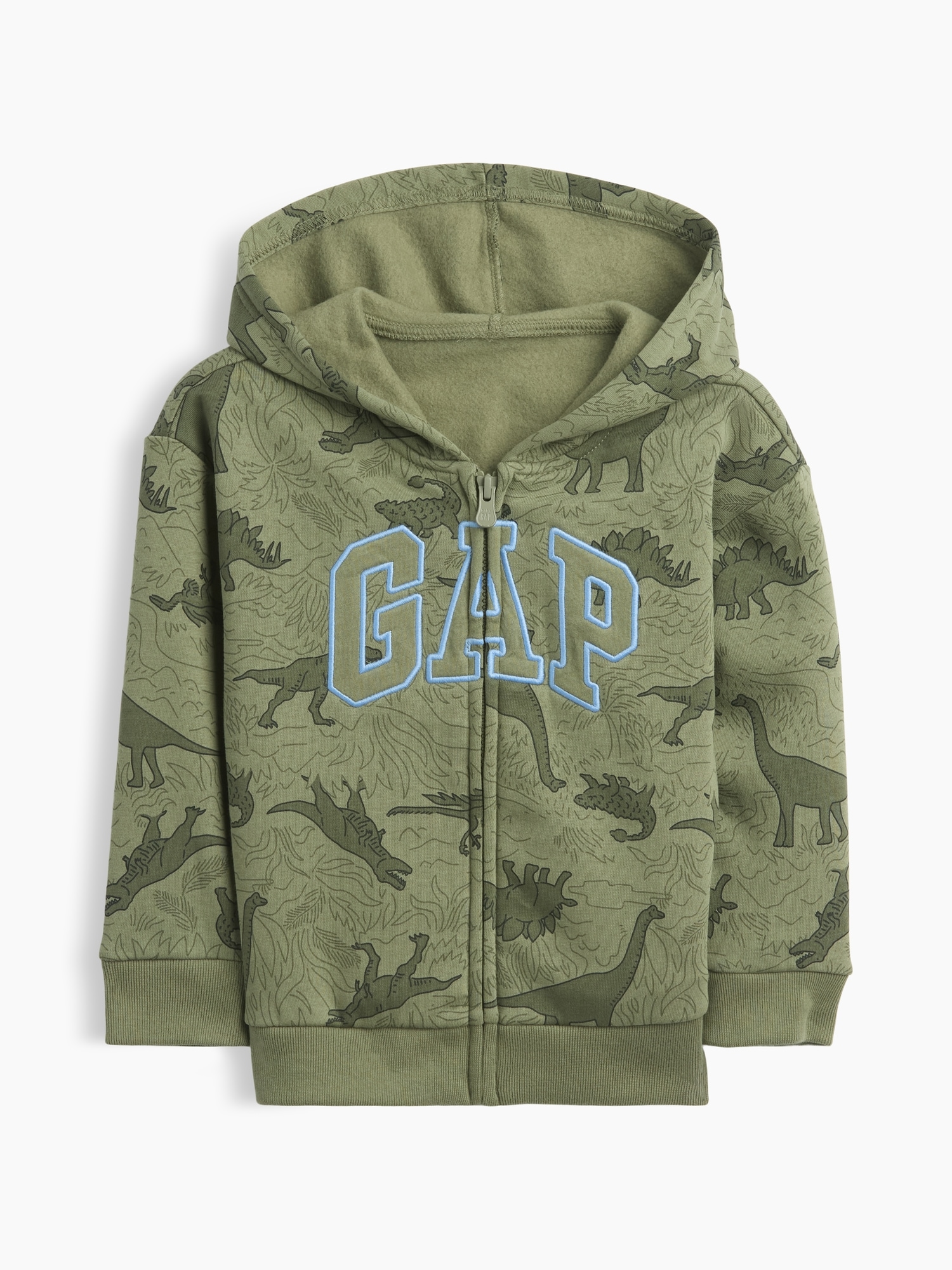 babyGap Relaxed Print Logo Zip Hoodie