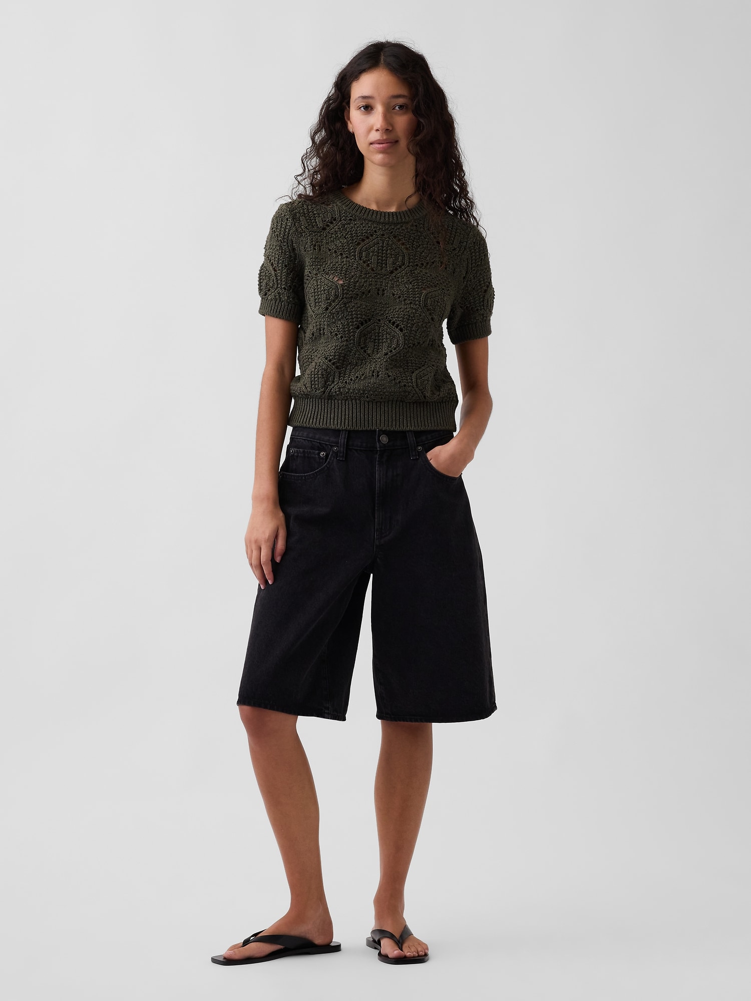 100% Cotton Crochet Sweater