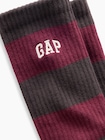 ラグビーストライプ GAPロゴ クルーソックス-1