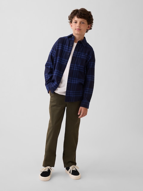 Kids Modern Uniform Loose Khakis