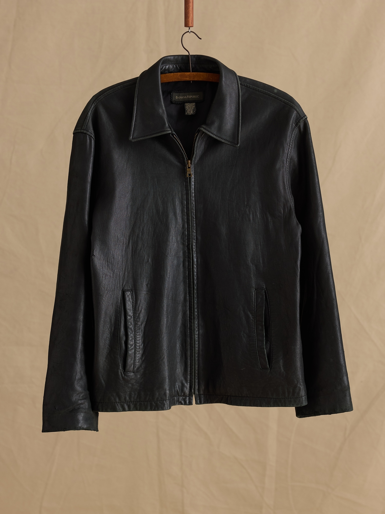 Archive Leather Jacket Men's Size M | Banana Republic